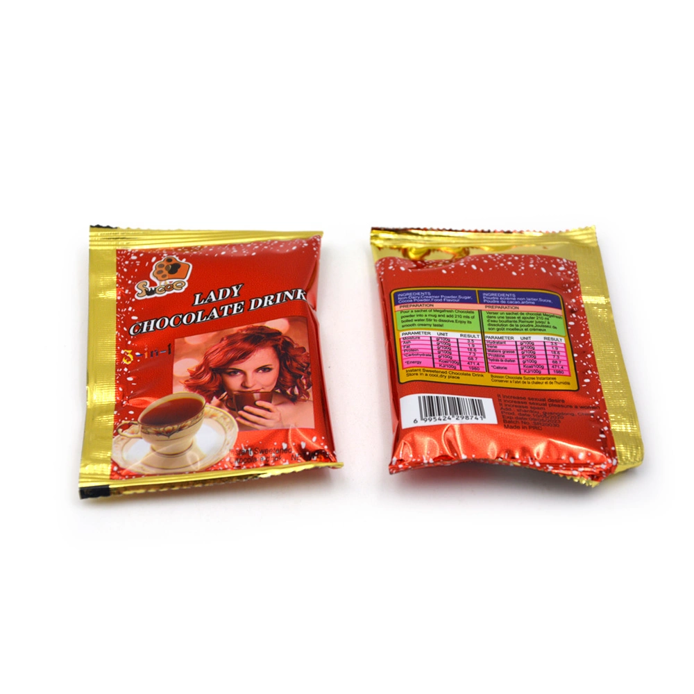 10g Sweet 3 in 1 Instant Lady Chocolate Drink Powder