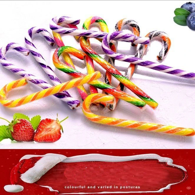 Halal Custom Christmas Series Hard Lollipop Candy Cane