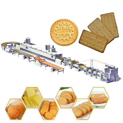 Sistema transportador automático para máquina de fazer biscoitos de linha de produção de biscoito de dedo